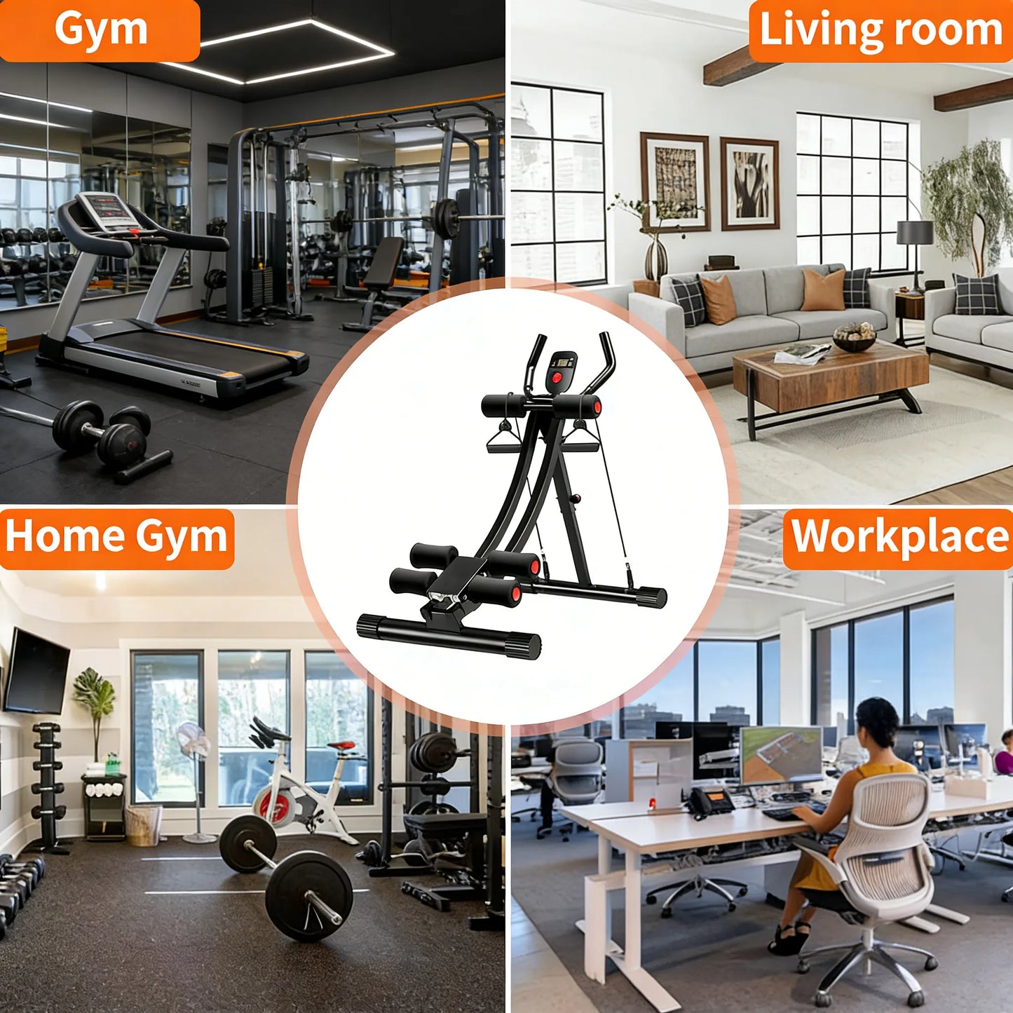 Ab Crunch Assistant with Adjustable Resistance