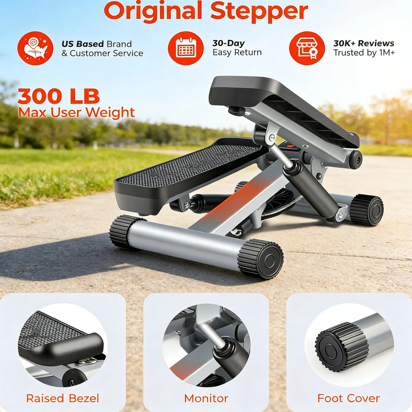 Compact & Smart Stepper for Home Cardio