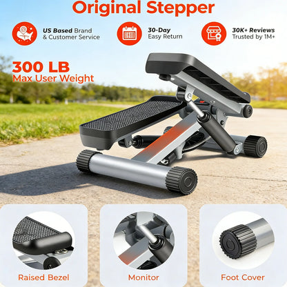 Compact & Smart Stepper for Home Cardio
