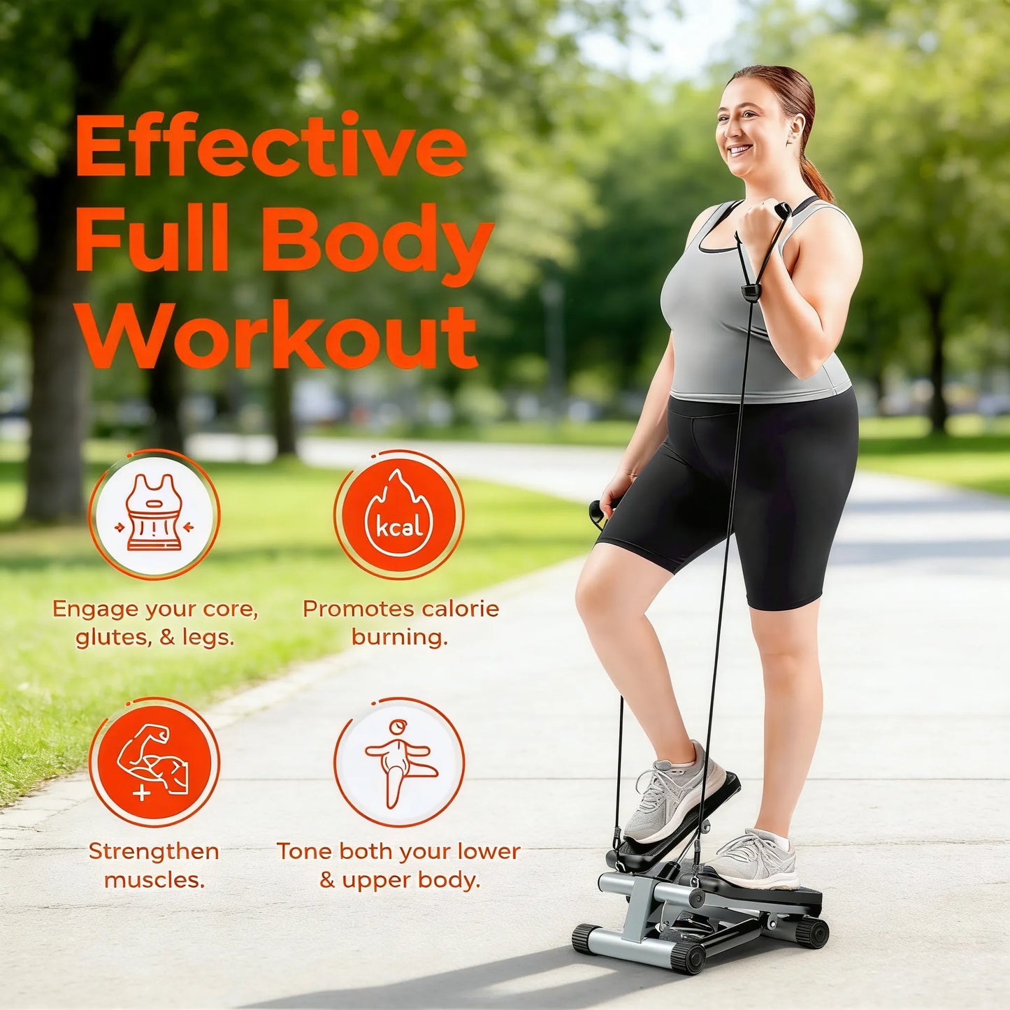 Compact & Smart Stepper for Home Cardio