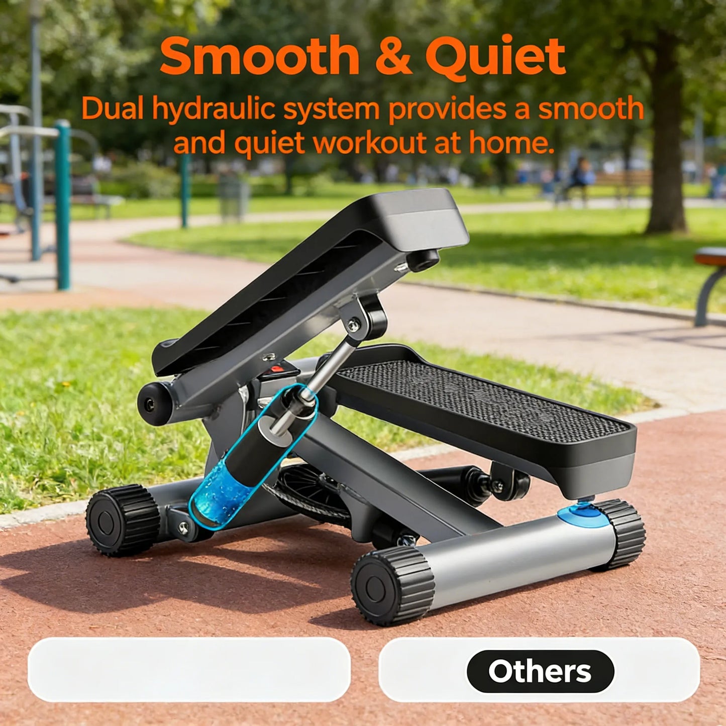 Compact & Smart Stepper for Home Cardio