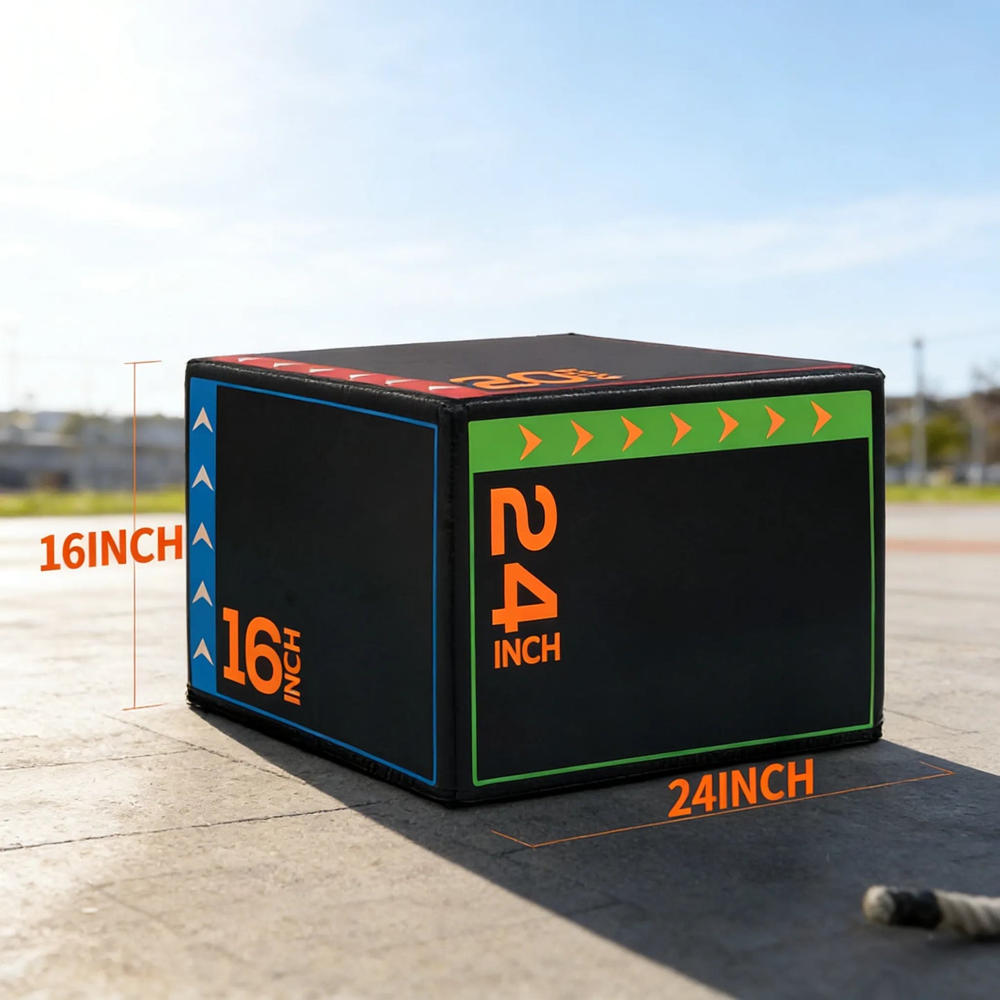 3-in-1 Foam Plyo Box with Non-Slip Surface