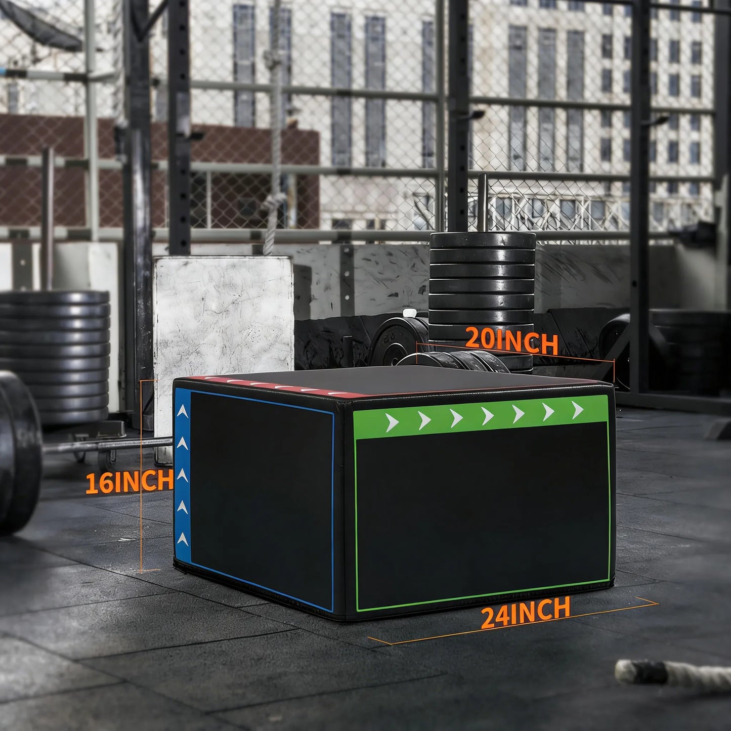 3-in-1 Foam Plyo Box with Non-Slip Surface