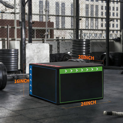 3-in-1 Foam Plyo Box with Non-Slip Surface