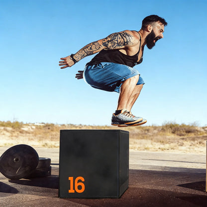 3-in-1 Foam Plyo Box with Non-Slip Surface