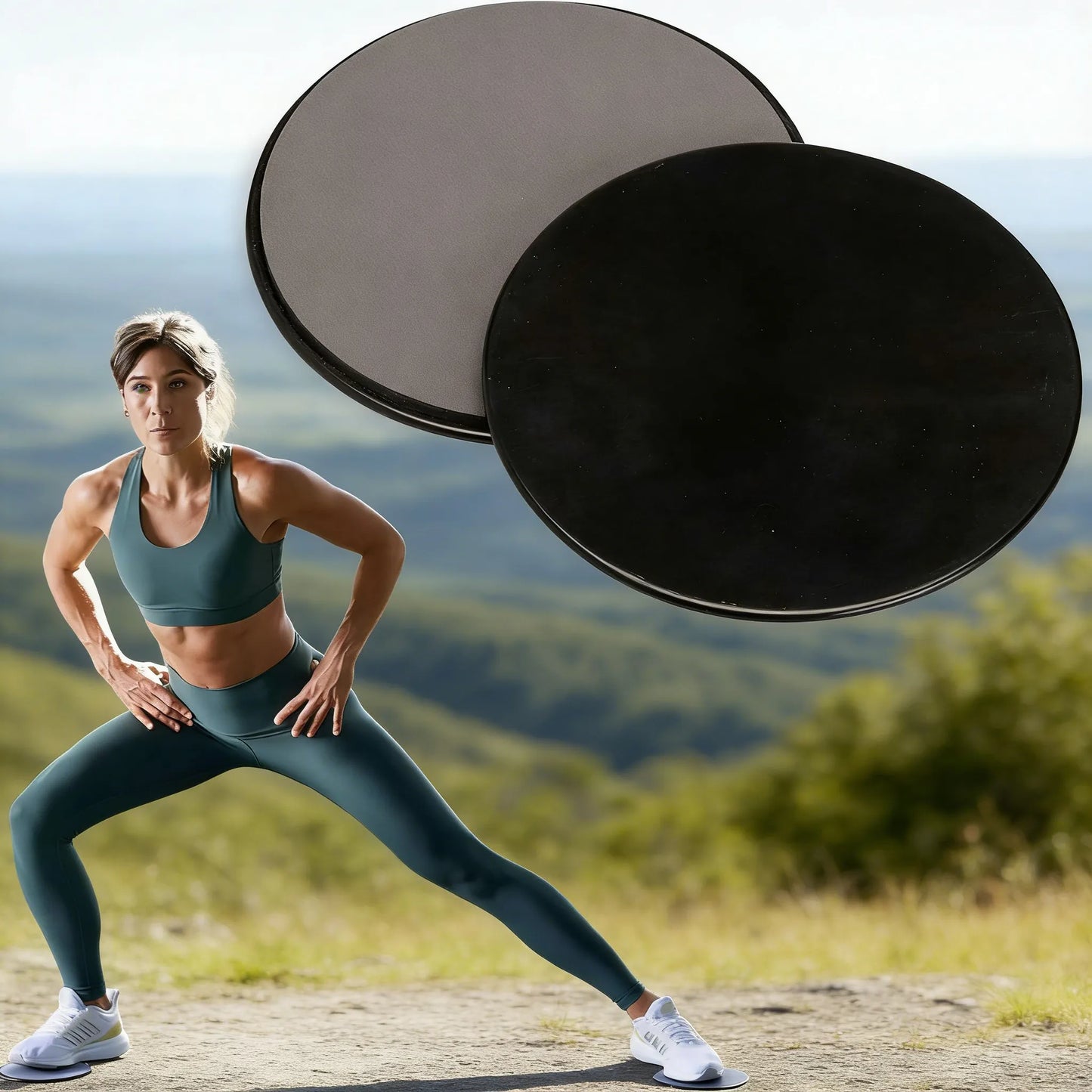 Dual-Sided Non-Slip Sliders for Home Gym