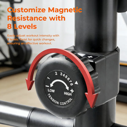 Smart Magnetic Elliptical with Heart Rate Monitor