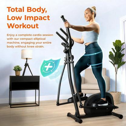 Smart Magnetic Elliptical with Heart Rate Monitor