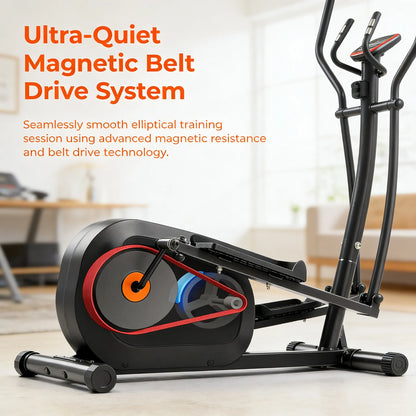 Smart Magnetic Elliptical with Heart Rate Monitor