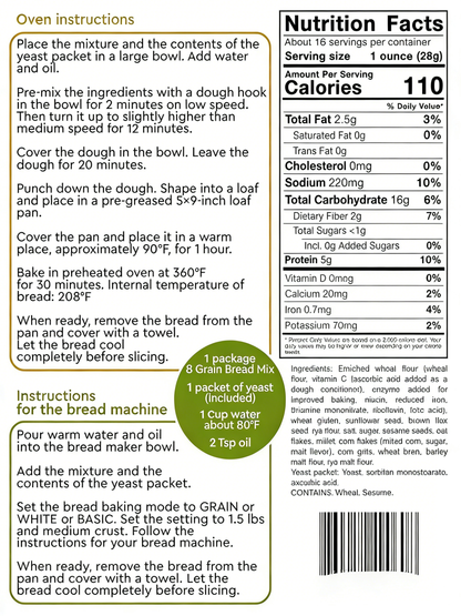 8 Grain Bread Mix - Easy Homemade Artisan Bread